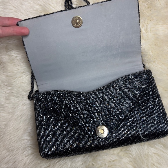 Vintage art deco style sparkling beaded formal purse/clutch - Picture 4 of 16